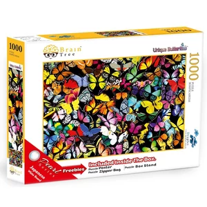 Brain Tree 2102144 - Unique Butterflies - 1000 db-os puzzle
