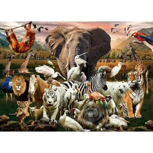 Brain Tree 2202001 - Animals  - 500 db-os puzzle