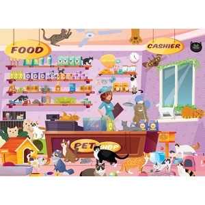 Brain Tree 2202009 - Petshop  - 500 db-os puzzle