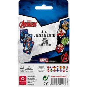 Marvel Avengers - Bosszúállók 4 az 1-ben kártyajáték (862724)