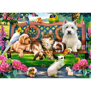 Castorland B-018444 - Kis kedvencek a parkban - 180 db-os puzzle
