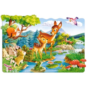 Castorland C-02177 - Őzikék a folyóparton - 20 db-os Maxi puzzle