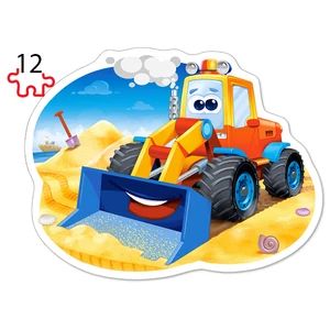 Castorland B-043040 - Munkagépek  - 4 az 1-ben (8, 12, 15, 20 db-os) puzzle