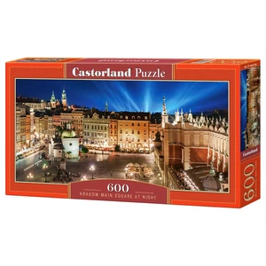 Castorland B-060306 - Panoráma puzzle - Krakkó főtere éjjel - 600 db-os puzzle