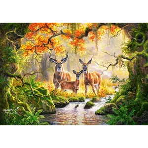 Castorland C-104253 - Szarvas család - 1000 db-os puzzle