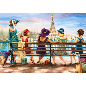 Castorland C-104468 - Hölgyek az Eiffel-torony előtt - 1000 db-os puzzle