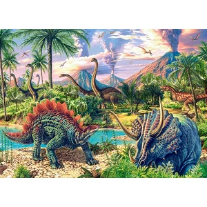 Castorland B-13234 - Dinoszauruszok és vulkánok - 120 db-os puzzle
