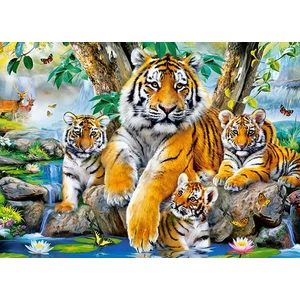 Castorland B-13517 - Tigrisek a forrásnál - 120 db-os puzzle
