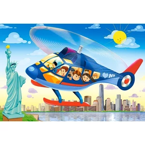 Castorland C-08521-P - Földön, Vízen, Levegőben - 54 db-os Mini puzzle
