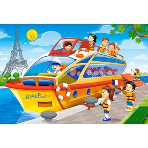 Castorland C-08521-P - Földön, Vízen, Levegőben - 54 db-os Mini puzzle
