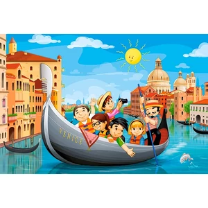Castorland C-08521-P - Földön, Vízen, Levegőben - 54 db-os Mini puzzle