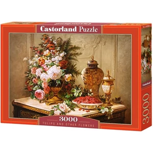 Castorland C-300488 - Tulipánok és más virágok - 3000 db-os puzzle