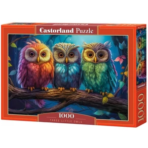 Castorland C-105175 - Három színes kisbagoly - 1000 db-os puzzle