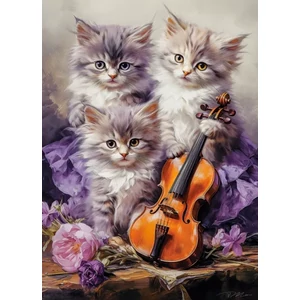 Castorland B-27613 - Cicák gitárral - 260 db-os puzzle