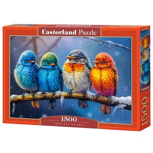 Castorland C-152193 - Színes madárkák a faágon - 1500 db-os puzzle