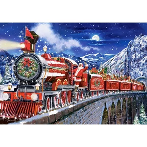 Castorland B-222254 - Mikulás vonat - 200 db-os puzzle