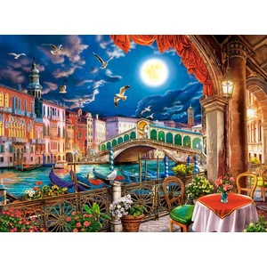 Castorland C-200986 - Romantikus éjszaka Velencében - 2000 db-os puzzle