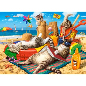 Castorland B-030460 - Macskák vakációja - 300 db-os puzzle