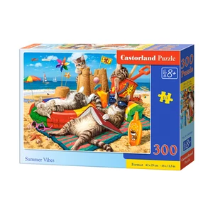 Castorland B-030460 - Macskák vakációja - 300 db-os puzzle