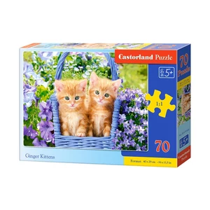 Castorland B-070169 - Aranyos vörös kiscicák - 70 db-os puzzle