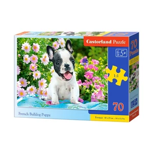 Castorland B-070152 - Francia bulldog kiskutya - 70 db-os puzzle