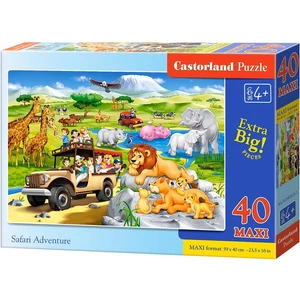 Castorland B-040322 - Szafari kaland - 40 db-os Maxi puzzle