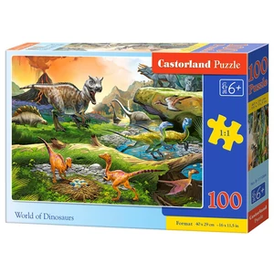 Castorland B-111084- Dínók világa - 100 db-os puzzle