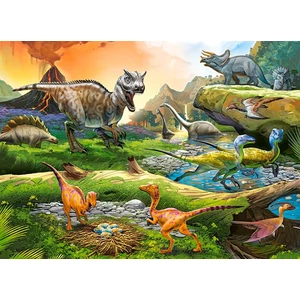Castorland B-111084- Dínók világa - 100 db-os puzzle