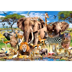 Castorland B-222155 - A szavanna állatai - 200 db-os puzzle