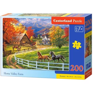 Castorland B-222124 - Lovak völgye - 200 db-os puzzle