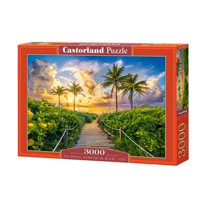 Castorland C-300617 - Napkelte Miami-ban - 3000 db-os puzzle