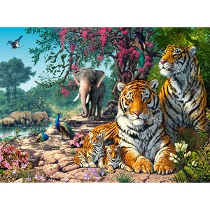 Castorland 3000 db-os puzzle - Tigris menedék (C-300600)