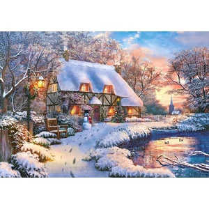 Castorland B-53278 - Téli házikó - 500 db-os puzzle