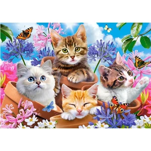 Castorland B-070107 - Cicák a virágok között - 70 db-os puzzle