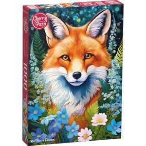 CherryPazzi 31148 - Red Fox in Flowers - 1000 db-os puzzle