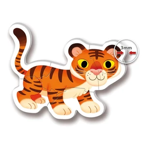 Clementoni 20810 - Bébi sziluett puzzle - Vadállatok  - 2,3,4,5 db-os puzzle