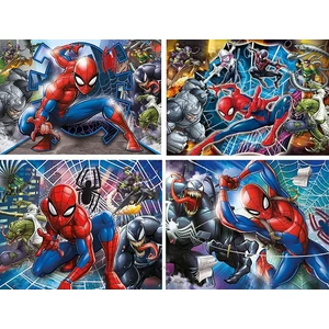 Clementoni 4 az 1-ben  puzzle (20,60,100,180 db-os) - Spiderman (21410)