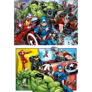 Clementoni 21605 - Avengers - Bosszúállók - 2 x 60 db-os puzzle