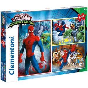 Clementoni 25217 - Pókember vs. Sinister - 3 x 48 db-os Szuper Színes puzzle