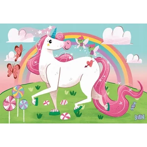 Clementoni 27109 - Vidám unikornisok - 104 db-os Szuper Színes puzzle