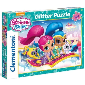Clementoni 27991 - Shimmer és Shine - 104 db-os Csillámos puzzle