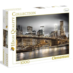 Clementoni 39366 - A Brooklyn híd éjjel, New York  - 1000 db-os puzzle