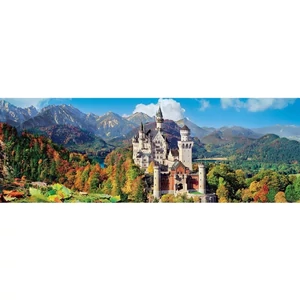Clementoni 39438 - Panoráma puzzle - Neuschwanstein, Németország - 1000 db-os puzzle