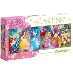 Clementoni 39444 - Panoráma puzzle - Disney Princess - 1000 db-os puzzle