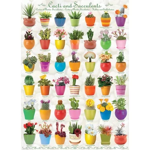 EuroGraphics 6000-0654 - Cacti and Succulents - 1000 db-os puzzle