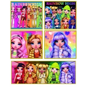 Clementoni 20273 - Rainbow High - 10 az 1-ben Szuper színes puzzle (18, 30, 48, 60)
