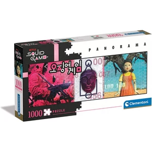 Clementoni 39692 - Squid Game - Nyerd meg az életed - 1000 db-os panoráma puzzle