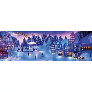 Clementoni 39582 - Karácsonyi álom - 1000 db-os Classic Christmas Collection Panoráma puzzle