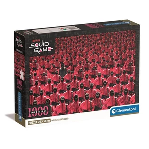 Clementoni 39858 - A lehetetlen puzzle - Squid Game - 1000 db-os Compact puzzle