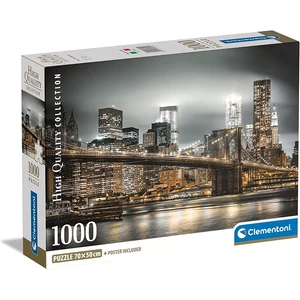 Clementoni 39704 - High Quality Collection - New York, Brooklyn-híd - 1000 db-os Compact puzzle